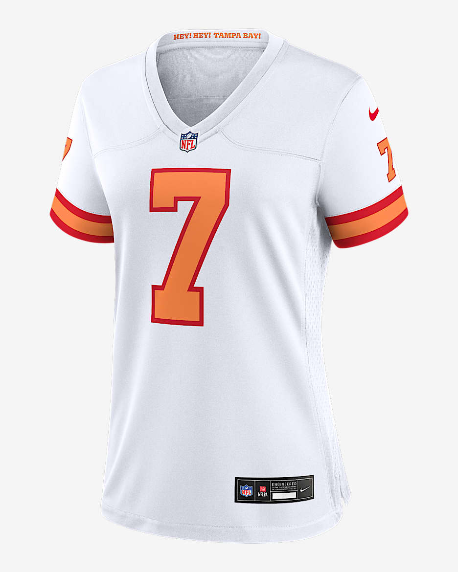 Jersey Nike de la NFL Game para mujer Bucky Irving Tampa Bay Buccaneers - Blanco