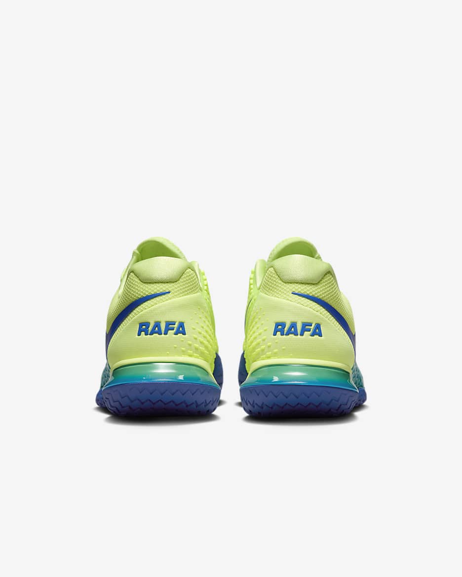 NikeCourt Zoom Vapor Cage 4 Rafa Men’s Hard Court Tennis Shoes - Light Lemon Twist/Light Photo Blue/Game Royal