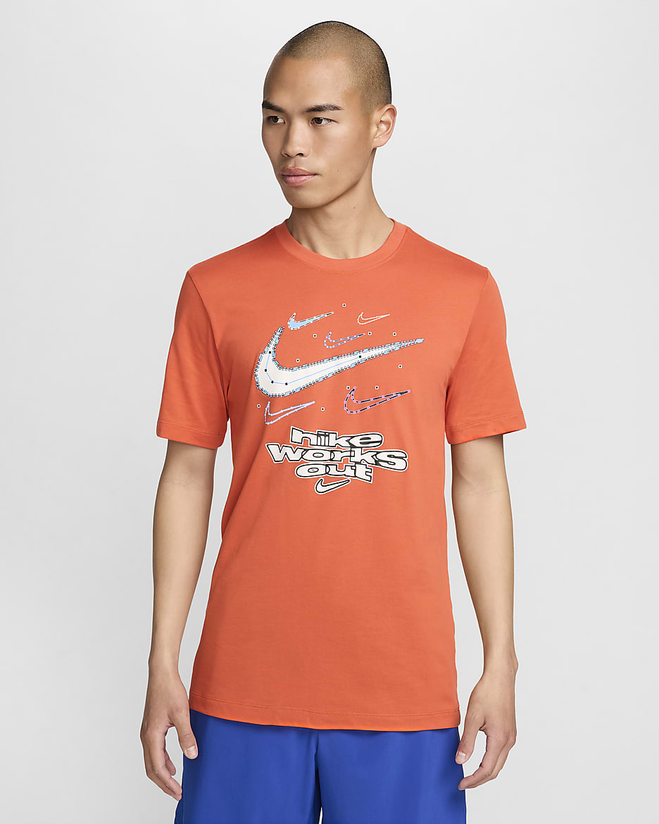 Nike Men's Dri-FIT Fitness T-Shirt - Cosmic Clay