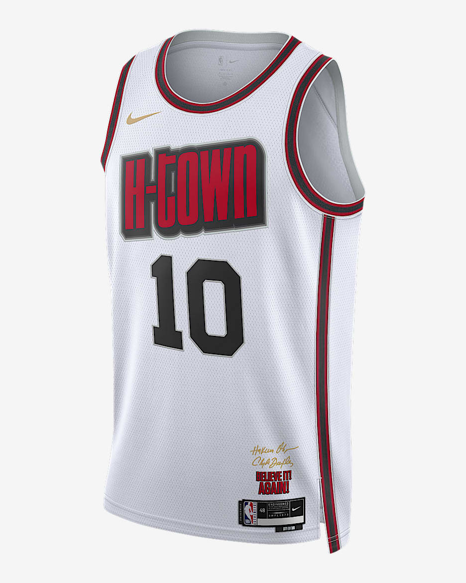Jersey Nike Dri-FIT de la NBA Swingman para hombre Jabari Smith Jr. Houston Rockets 2024/25 City Edition - Blanco
