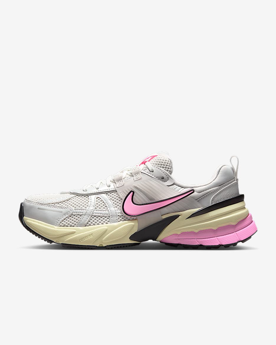Nike V2K Run Women's Shoes - Summit White/Vast Grey/Alabaster/Pink Spell