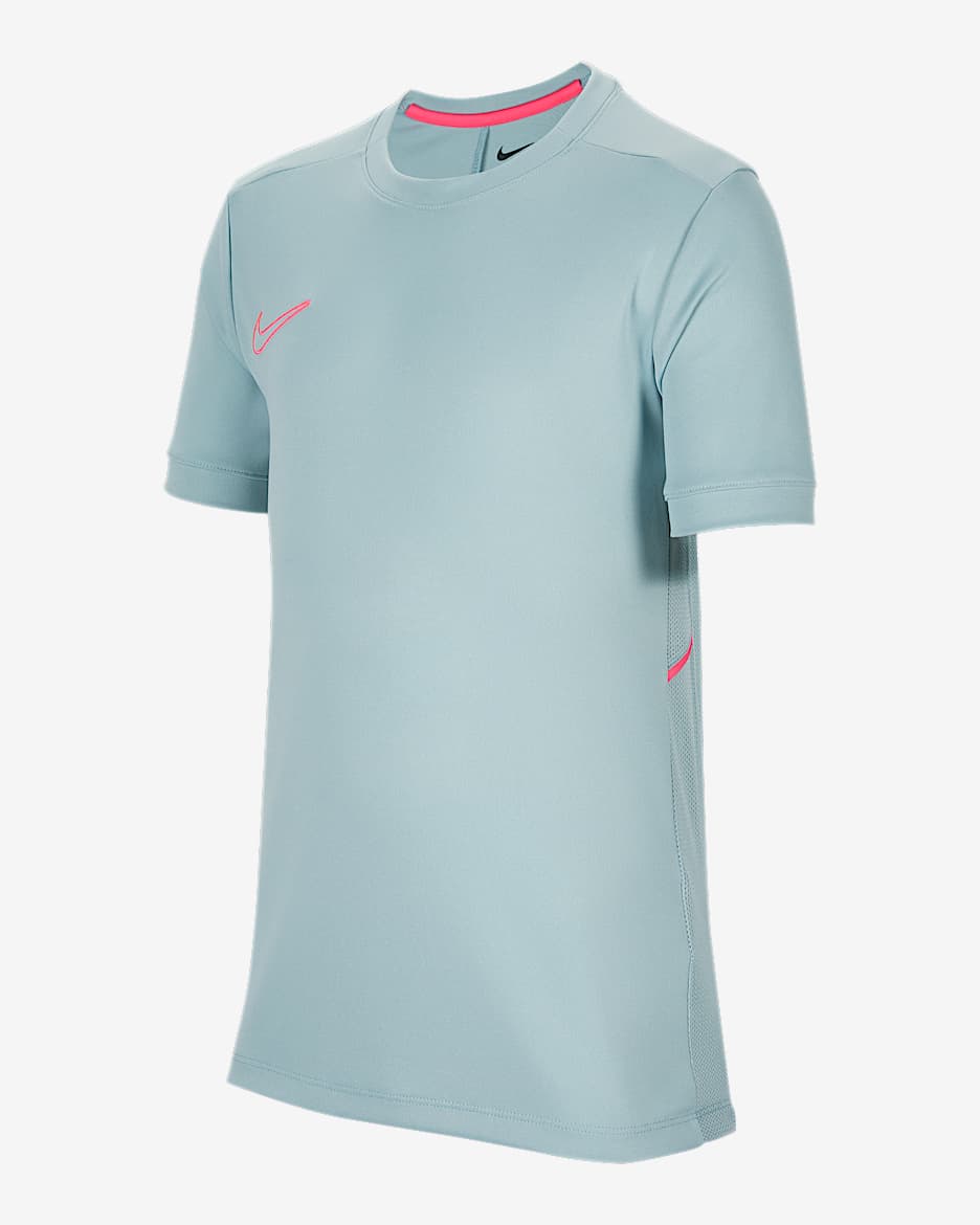 Nike Academy Older Kids' Dri-FIT Football Top - Ocean Cube/Ocean Cube/Hyper Pink/Hyper Pink