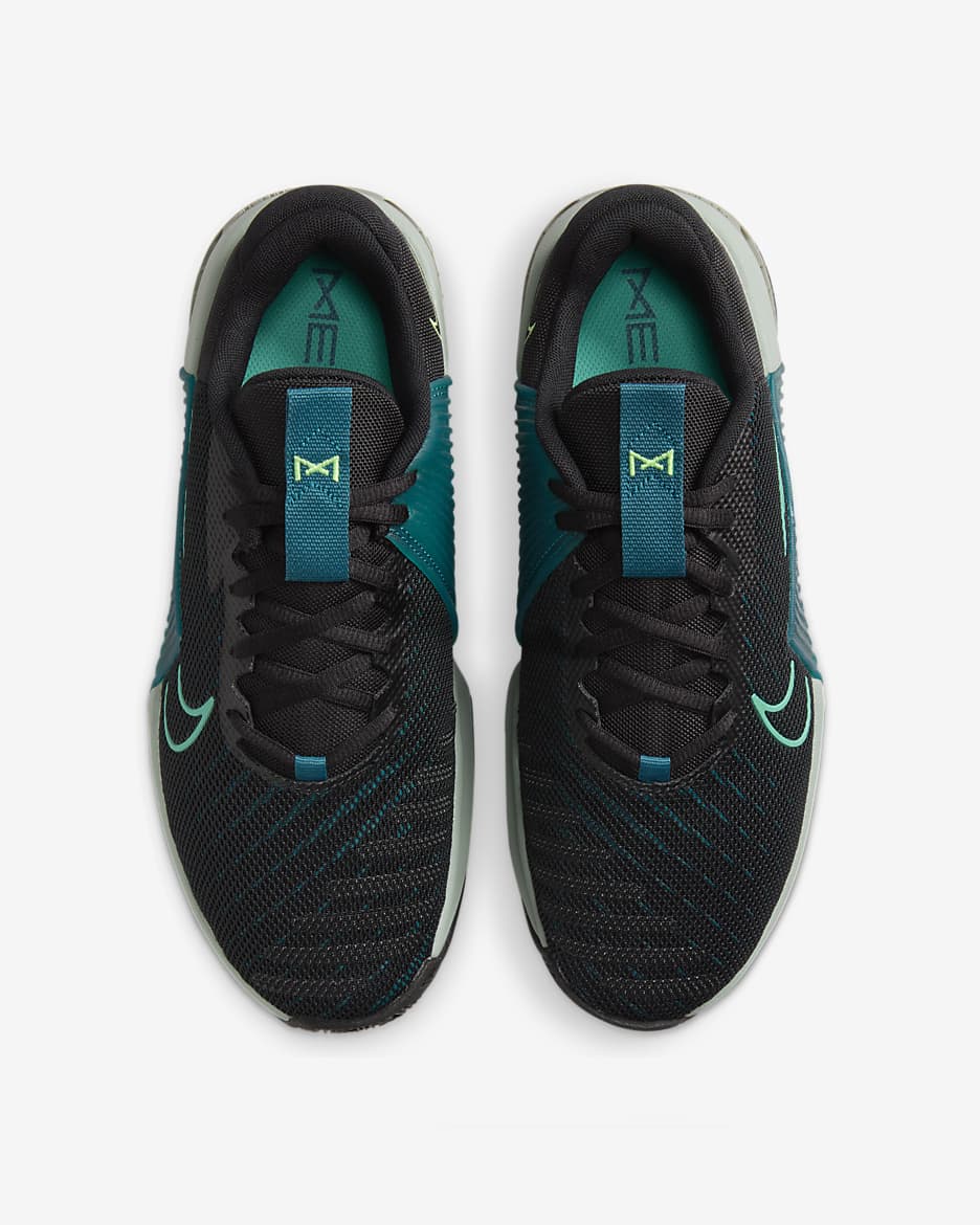 Tenis de entrenamiento para hombre Nike Metcon 9 - Negro/Jade transparente/Verde mica/Azul verdoso geoda