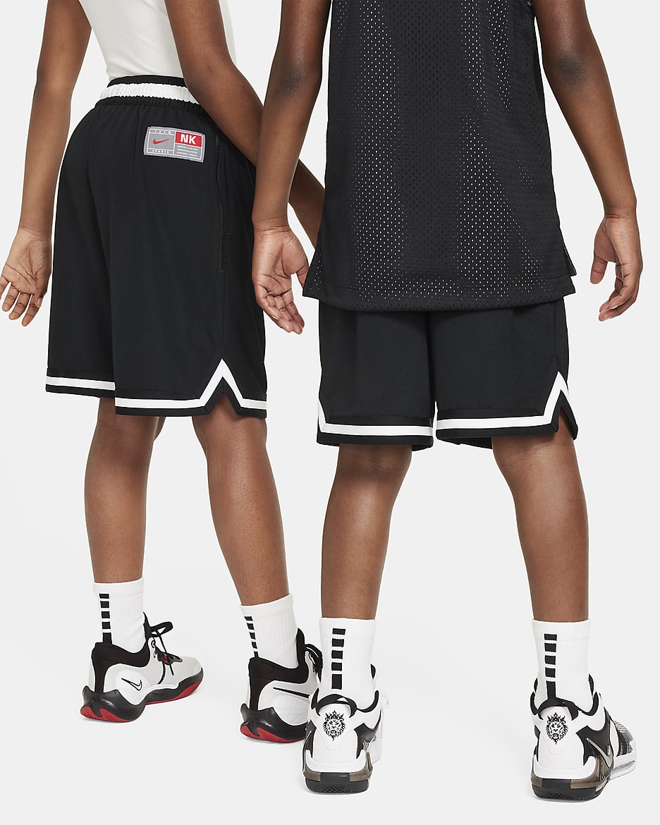Nike DNA Culture of Basketball Big Kids' Dri-FIT Shorts - Black/White