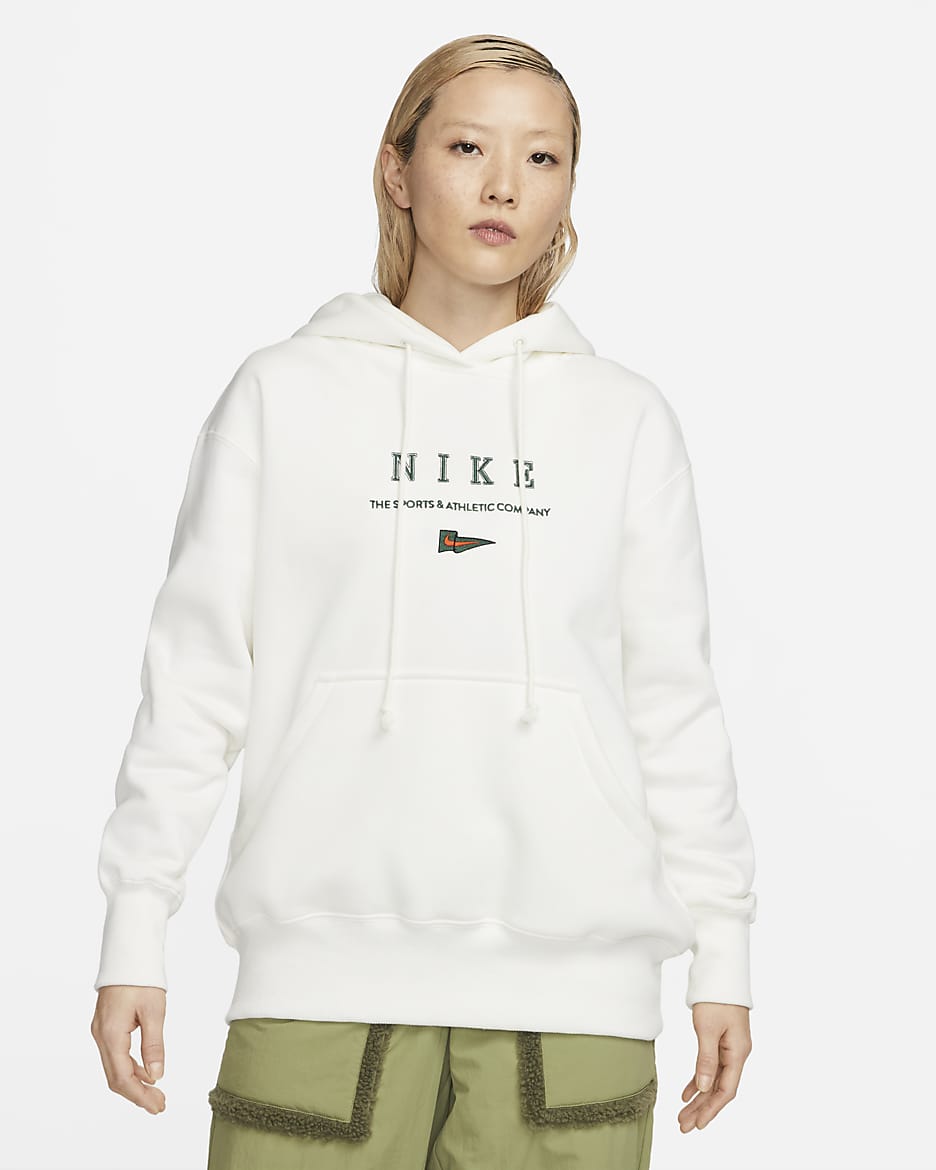 Nike Sportswear Women's Oversized Fleece Hoodie - Sail/Sail