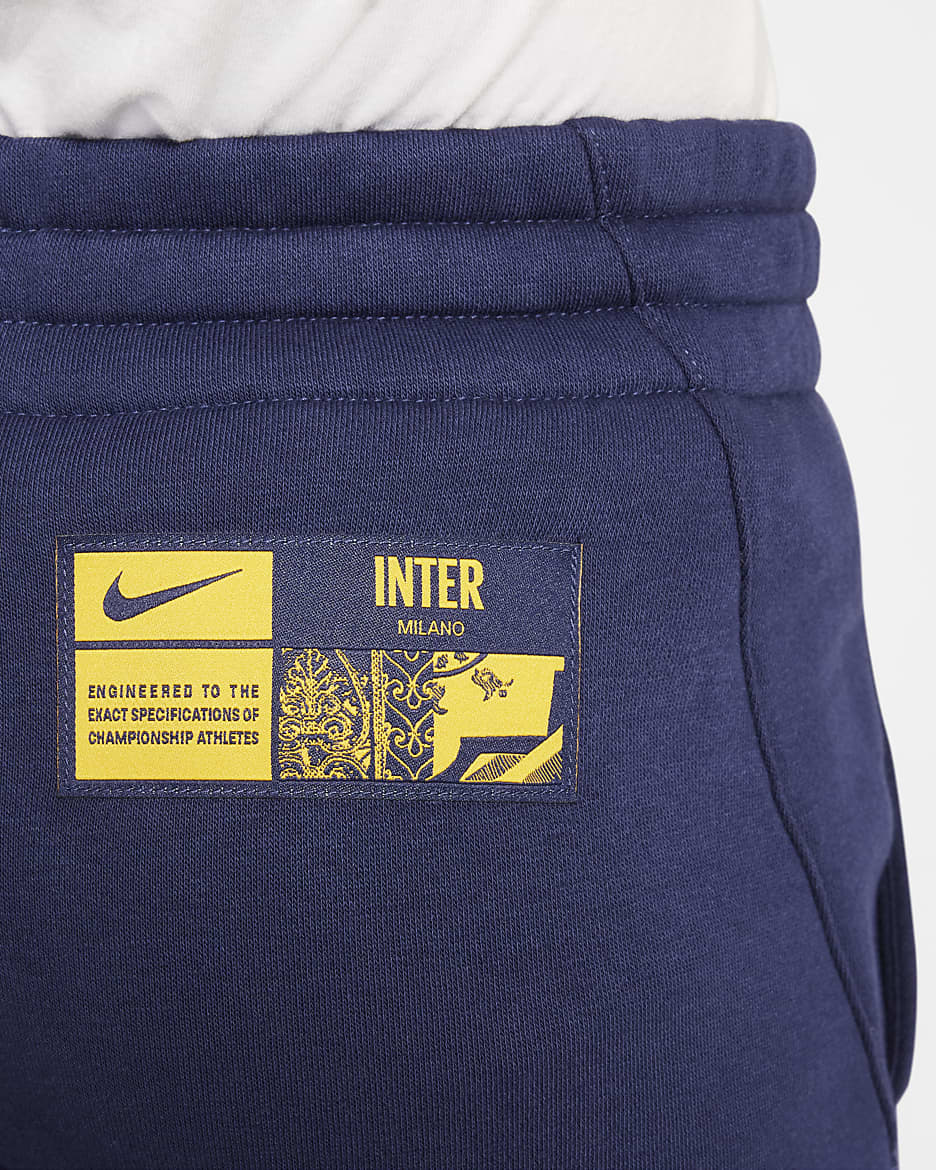 Inter Milan Club Fleece Third Older Kids' (Boys') Nike Football Jogger - Blackened Blue/University Gold