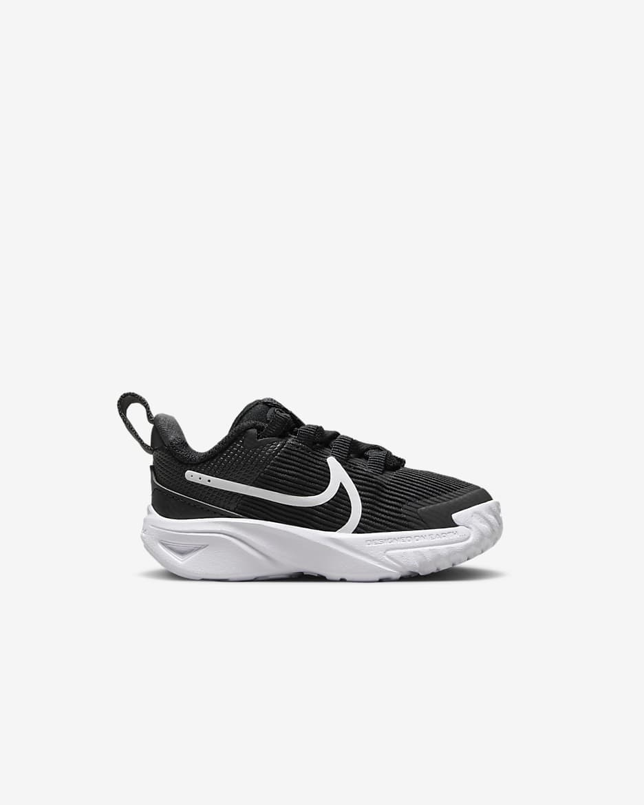 Nike Star Runner 4 cipő babáknak - Fekete/Anthracite/Fehér