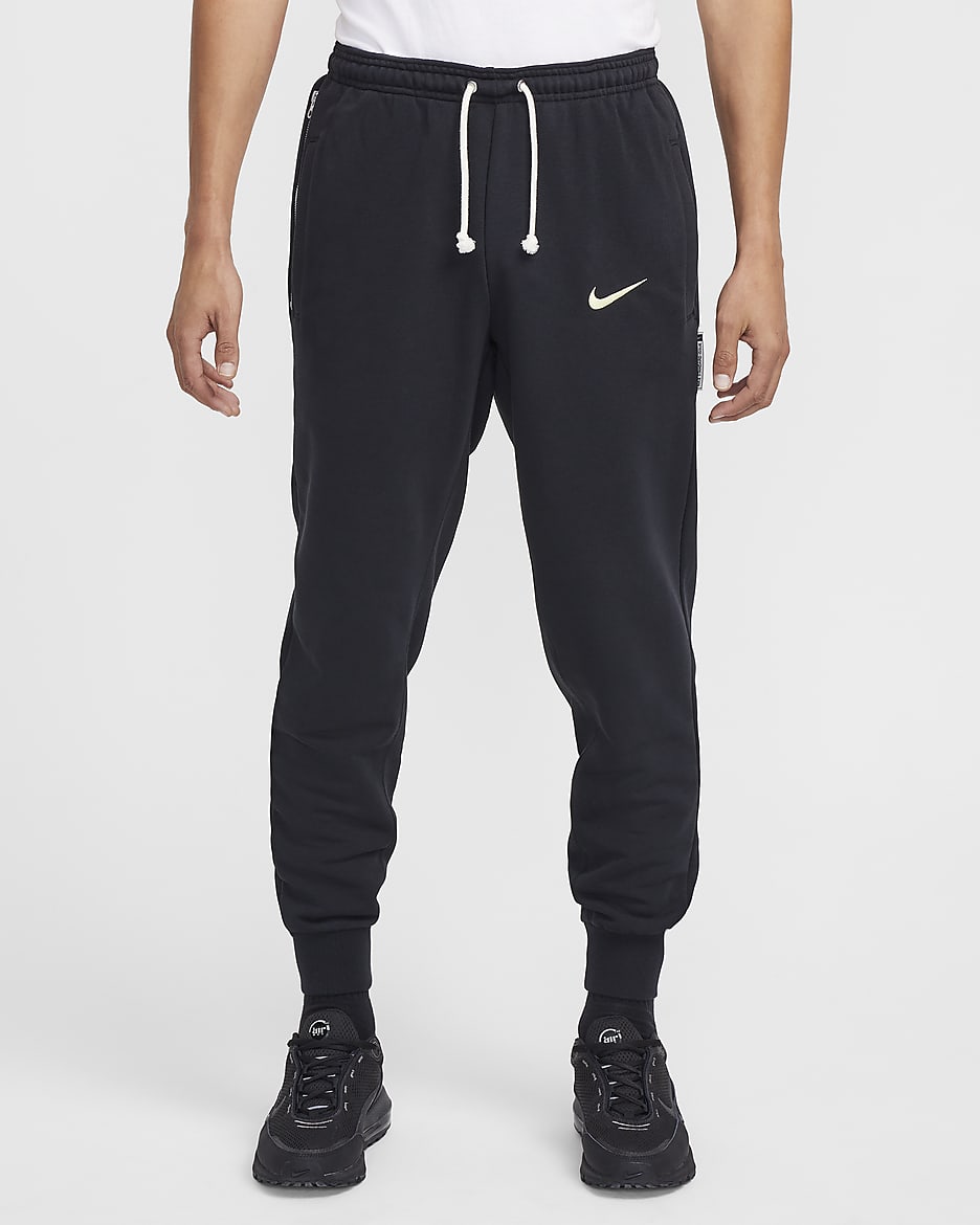 Pants de fútbol Nike Dri-FIT entallados para hombre Club América Standard Issue alternativos - Negro/Chifón limón