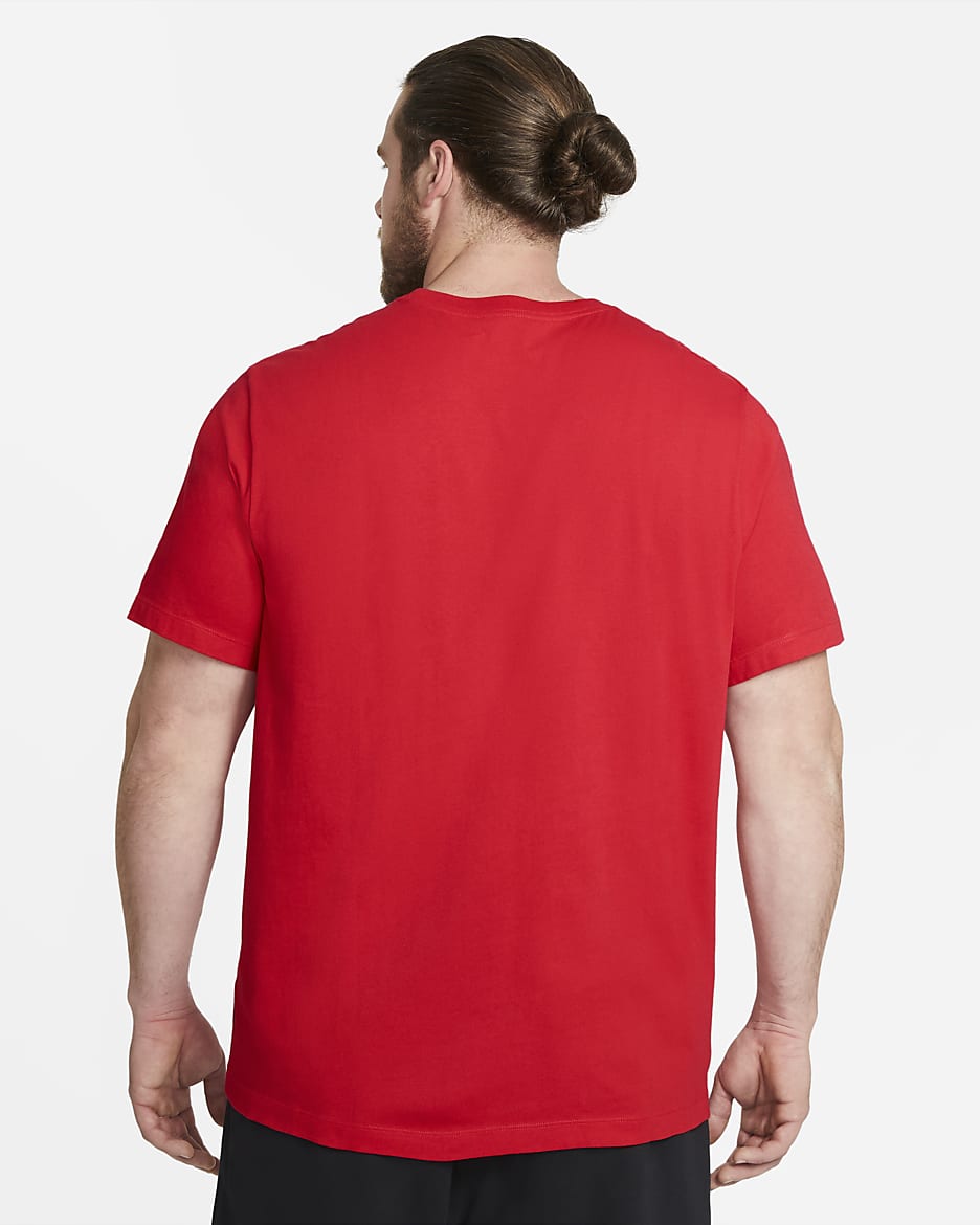 Nike Sportswear Club Men's T-Shirt - University Red/White