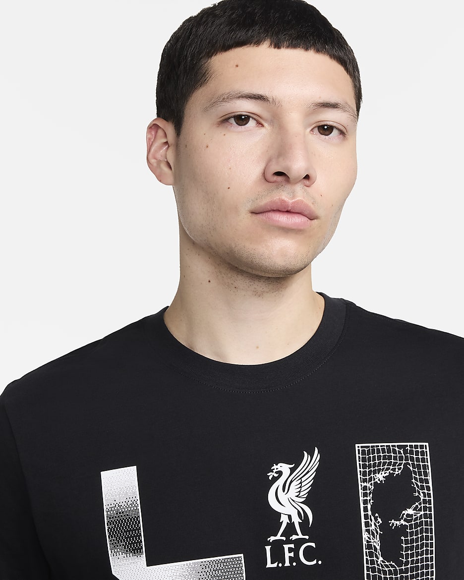 Liverpool F.C. Men's Nike Football T-Shirt - Black