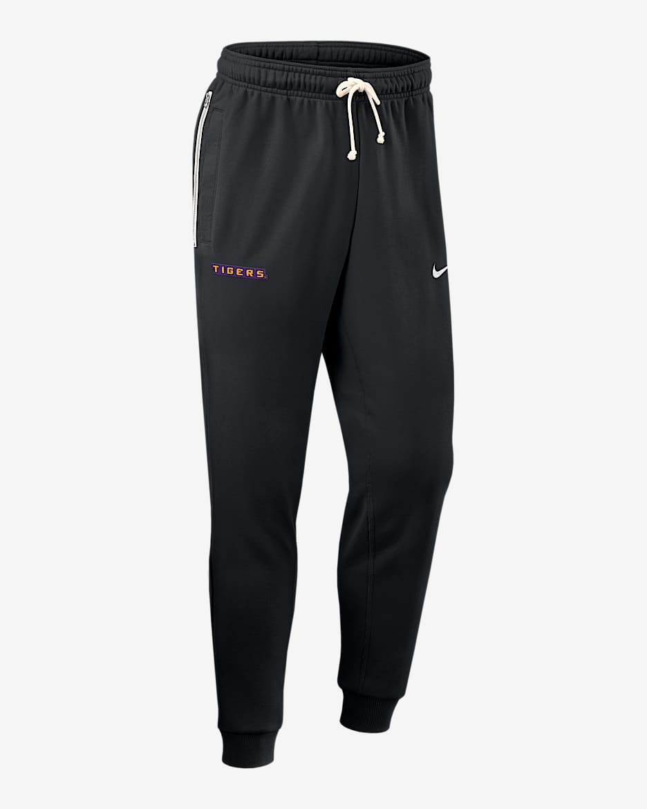 LSU Sideline Men's Nike Dri-FIT College Taper Pants - Black