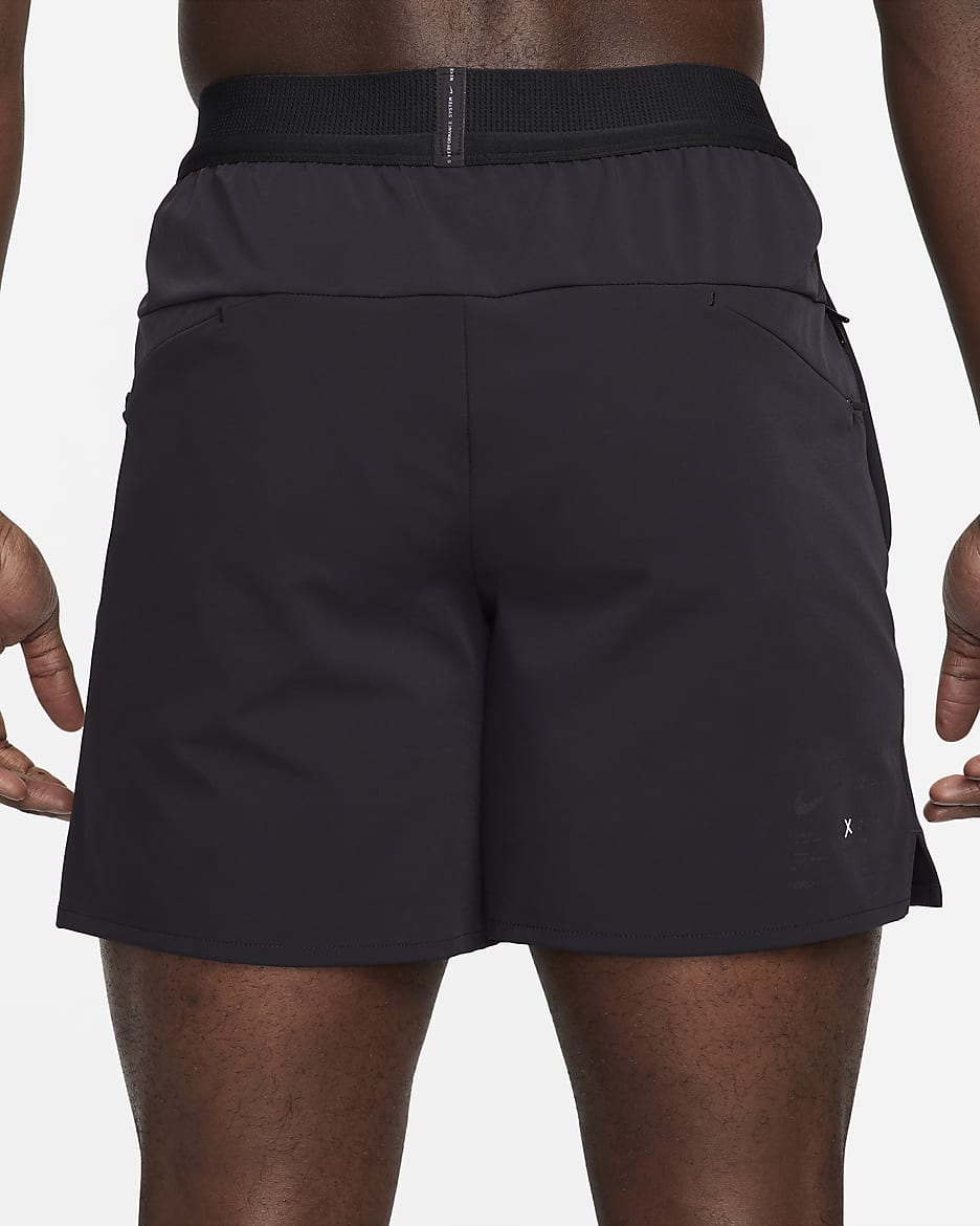 Nike A.P.S. Vendbare Dri-FIT-basketballshorts (15 cm) til mænd - sort/Anthracite