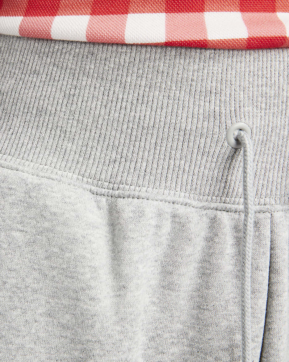 Nike Sportswear Phoenix Fleece Jogger oversize de talle alto - Mujer - Gris oscuro jaspeado/Sail