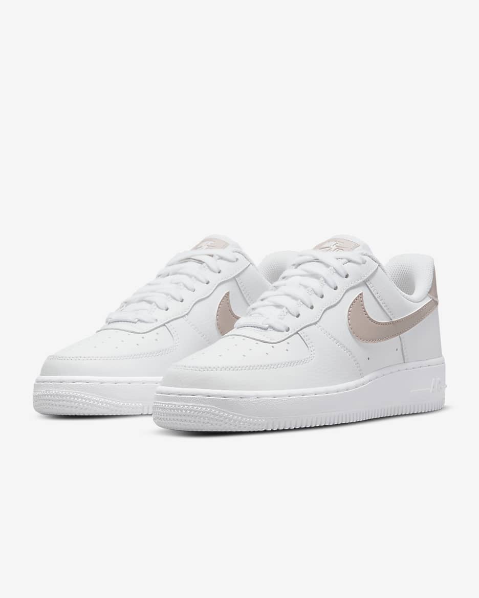 Nike Air Force 1 '07 Women's Shoe - White/White/White/Fossil Stone