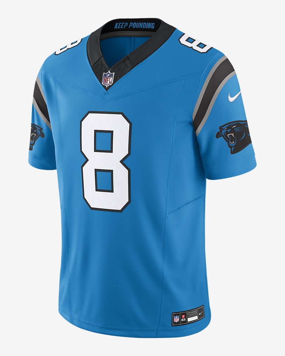Jersey de fútbol americano Nike Dri-FIT de la NFL Limited para hombre Jaycee Horn Carolina Panthers - Azul