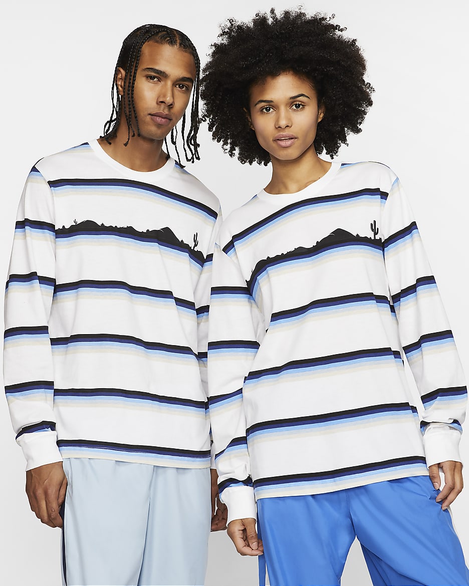 Nike SB Long-Sleeve Printed Skate T-Shirt - White