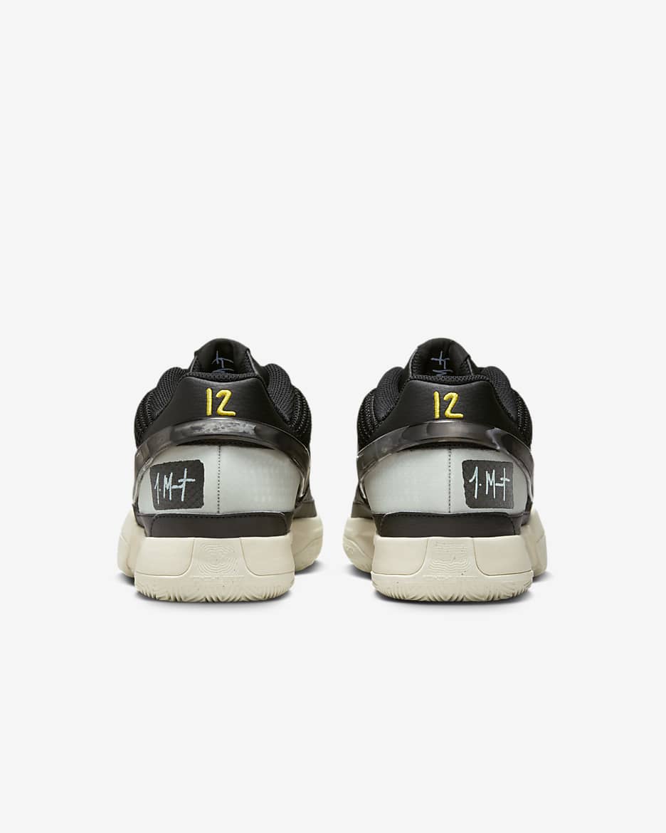 Ja 1 "Fly" Basketball Shoes - Black/Coconut Milk/Vivid Sulfur/Light Silver