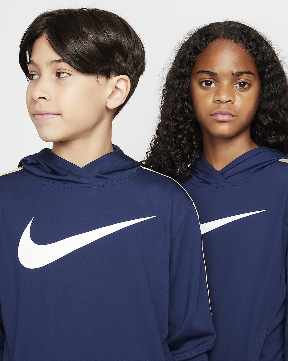 Nike Sportswear Club Big Kids' Pullover Knit Hoodie - Midnight Navy