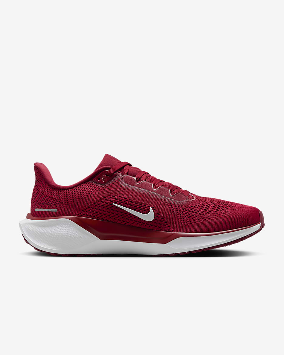 Stanford Pegasus 41 Men's Nike College Road Running Shoes - Team Crimson/White/Team Crimson/White