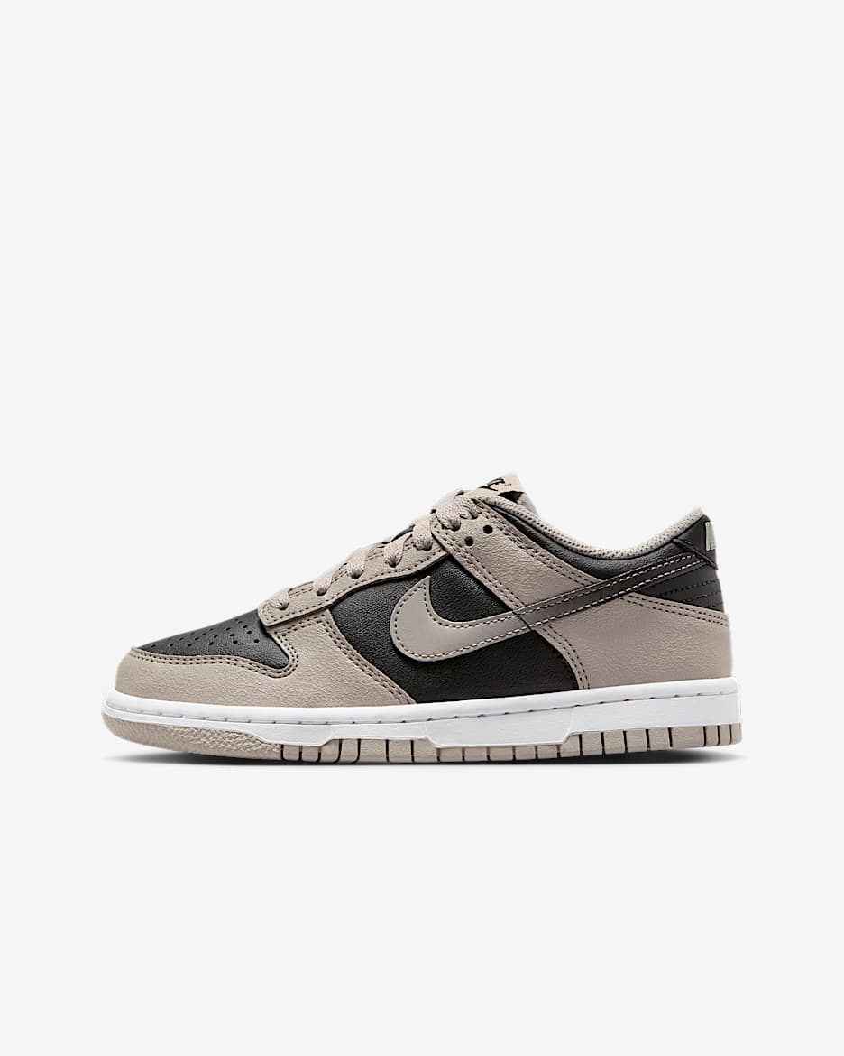 Nike Dunk Low Schuh (ältere Kinder) - College Grey/Weiß/Schwarz