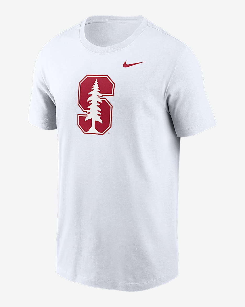 Playera universitaria Nike para hombre Stanford Cardinal Primetime Logo - Blanco
