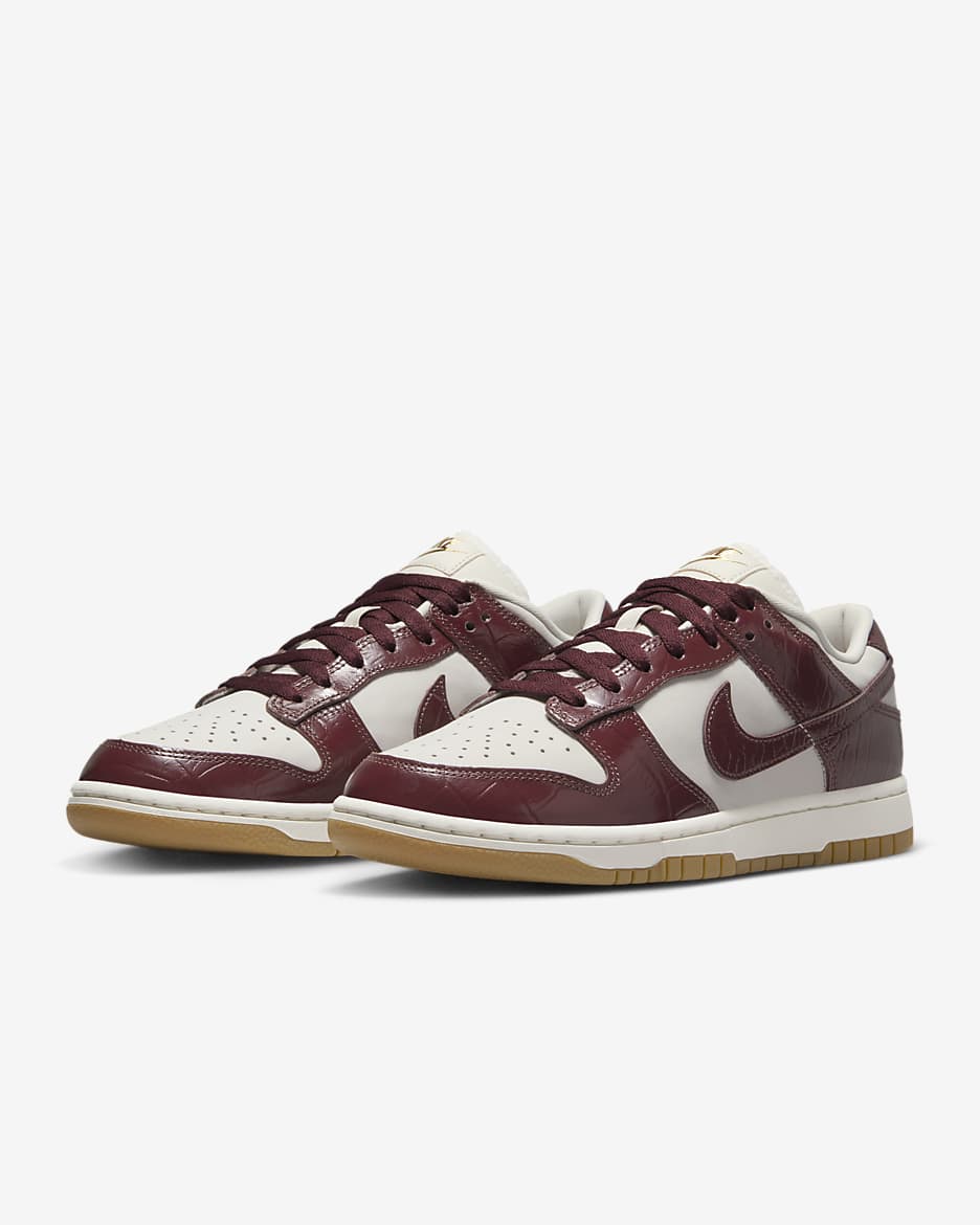 Nike Dunk Low LX Zapatillas para mujer - Phantom/Sail/Gum Light Brown/Dark Team Red