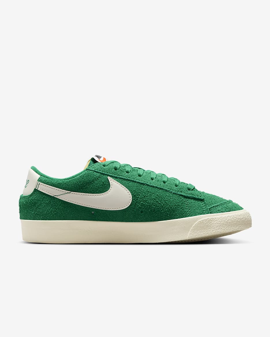 Nike Blazer Low '77 Vintage Women's Shoes - Malachite/Coconut Milk/Team Orange/Pale Ivory