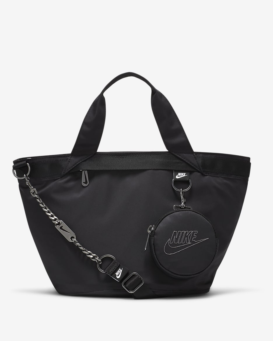 Nike Sportswear Futura Luxe bæreveske til dame (10L) - Svart/Svart/Light Smoke Grey