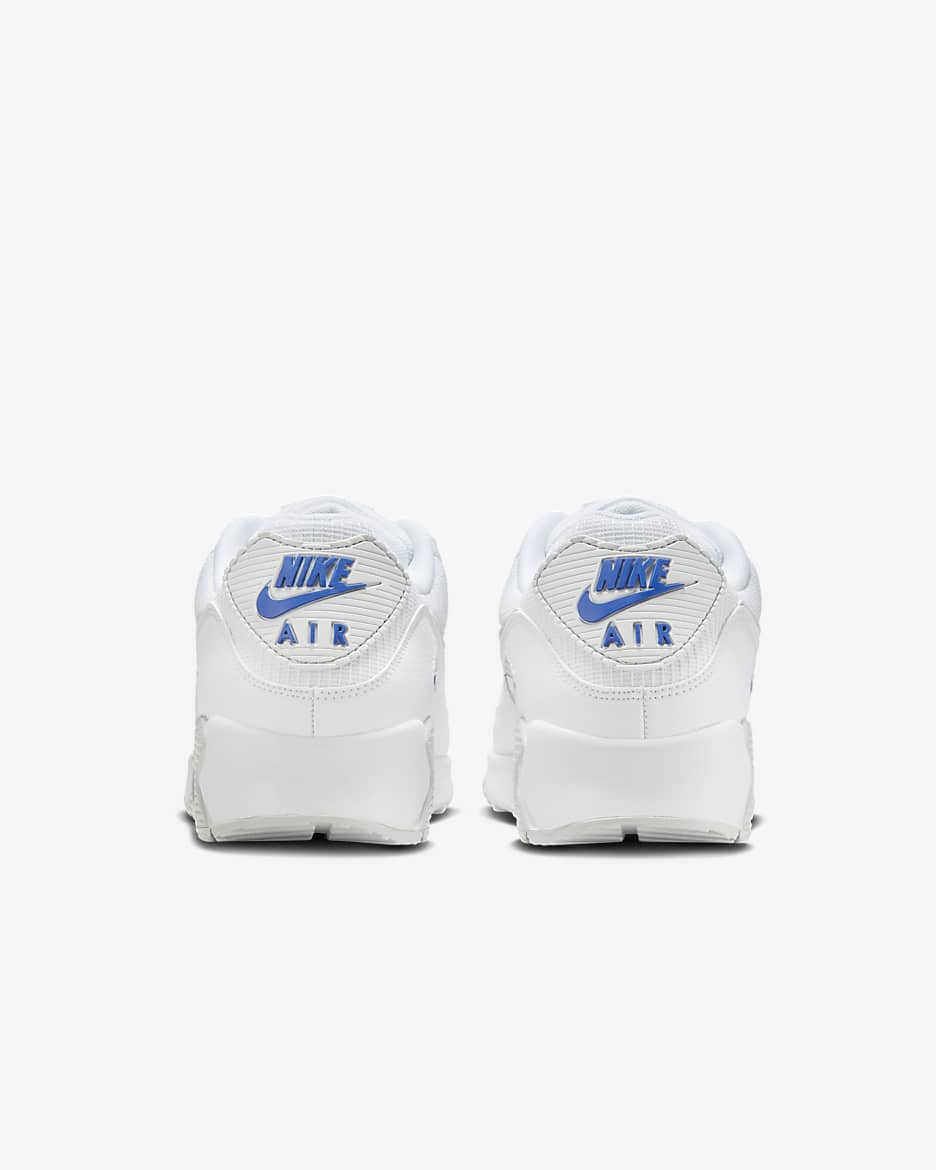 Chaussure Nike Air Max 90 pour homme - Team White/Game Royal/Photon Dust