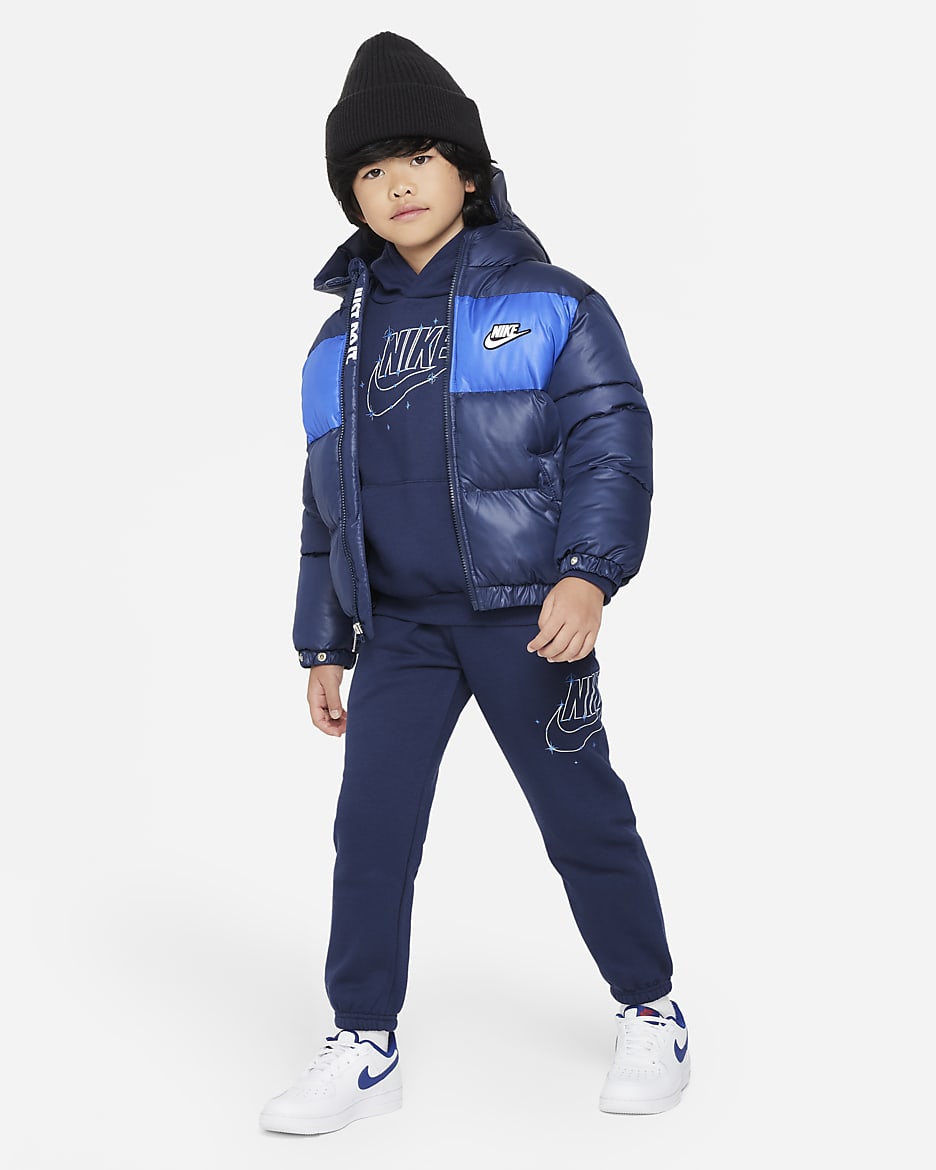 Nike Sportswear Shine Fleece Pants Little Kids Pants - Midnight Navy