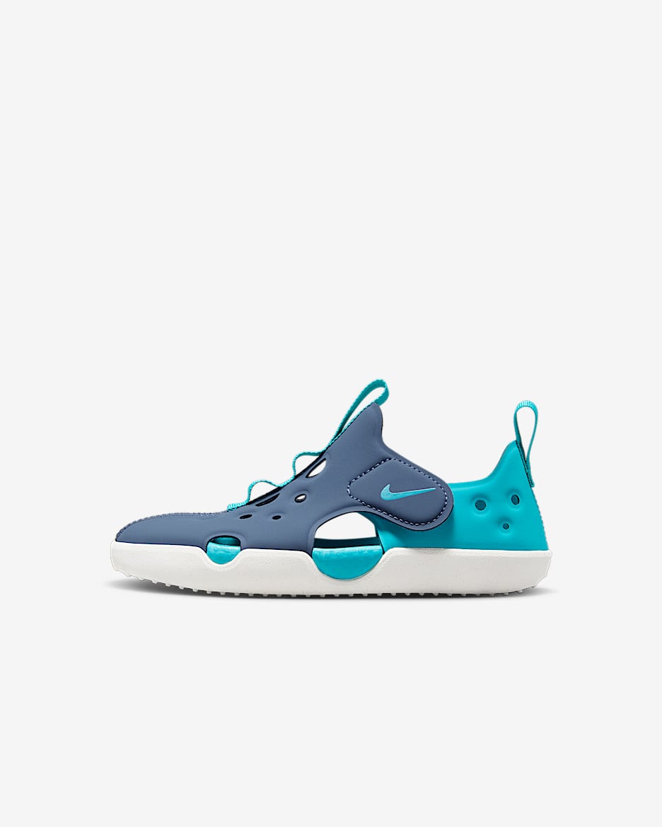 Nike Sunray Protect 4 Küçük Çocuk Sandaleti - Thunderstorm/Sail/Dusty Cactus