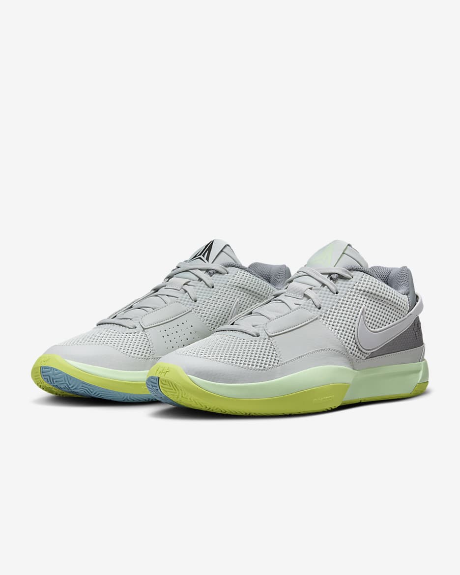 Ja 1 EP Basketball Shoes - Light Silver/Cyber/Cool Grey/Granite