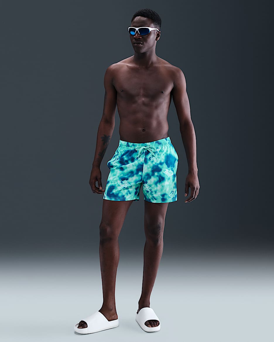 Nike Swim Breaker Men's 5" Fully Lined Volley Shorts - Bleached Turquoise