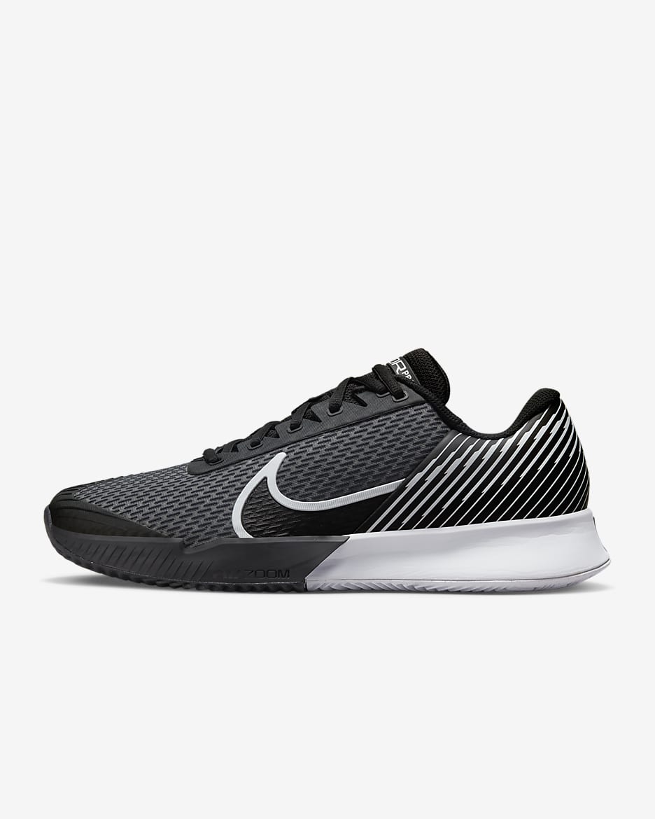 NikeCourt Air Zoom Vapor Pro 2 Men's Clay Tennis Shoes - Black/White