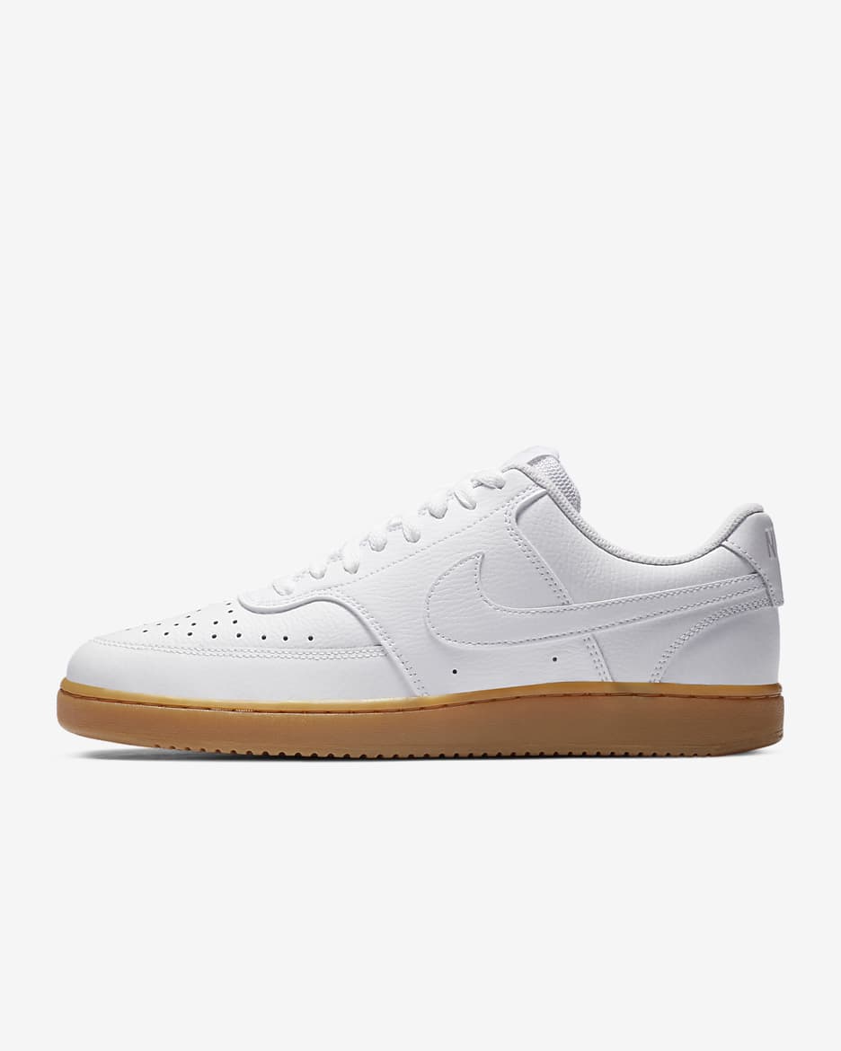 Calzado Nike Court Vision Low - Blanco/Polvo fotón/Marrón claro goma/Blanco