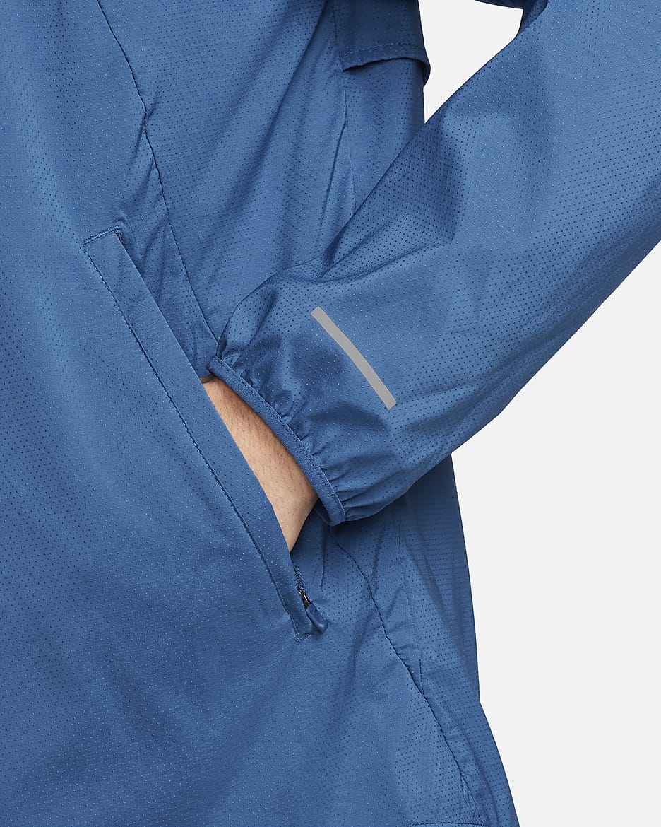 Casaco de running Repel Nike Windrunner Running Energy para homem - Azul Court/Azul Court/Laranja Safety