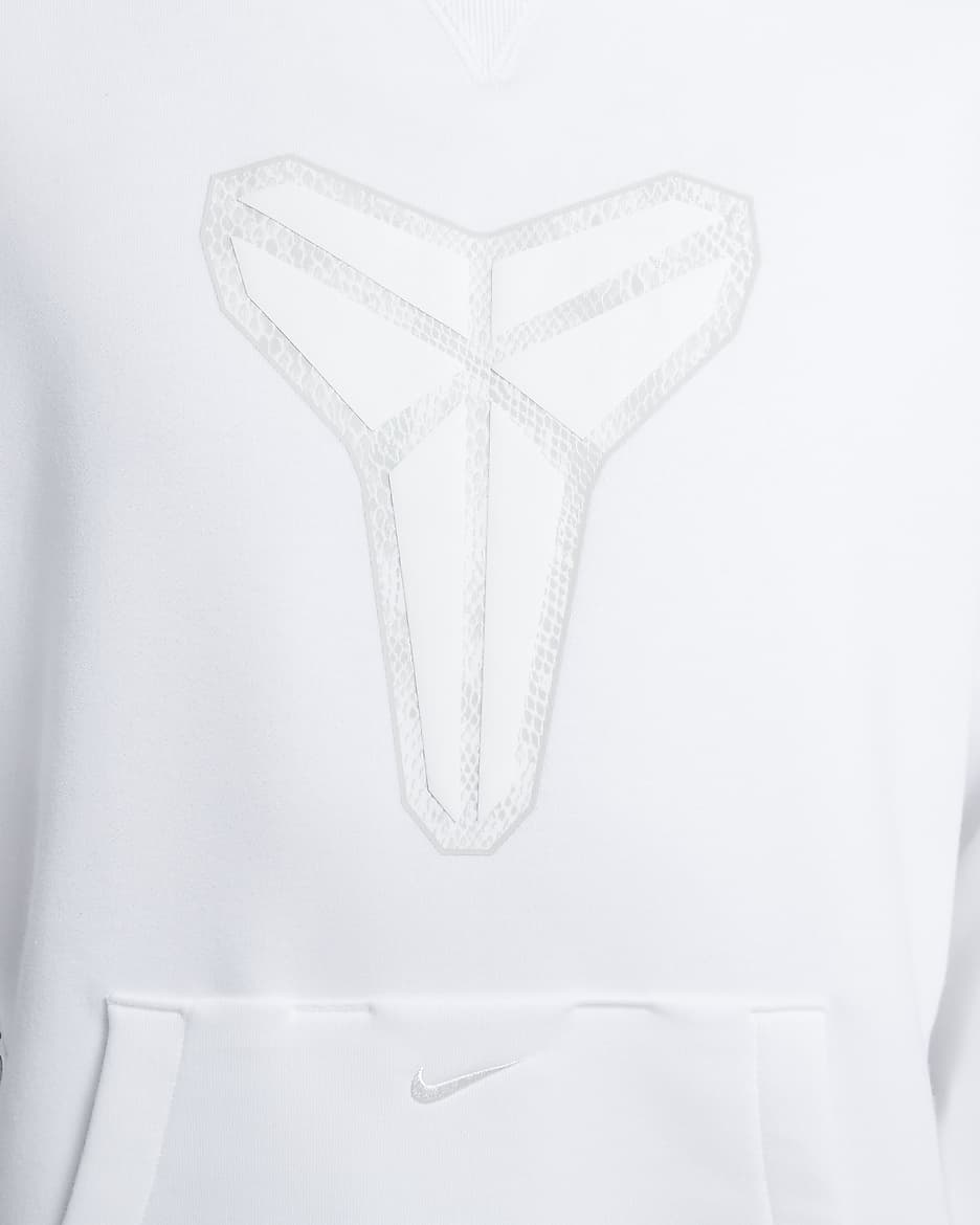 Kobe 男款 Dri-FIT Standard Issue 套頭籃球連帽上衣 - 白色/Summit White