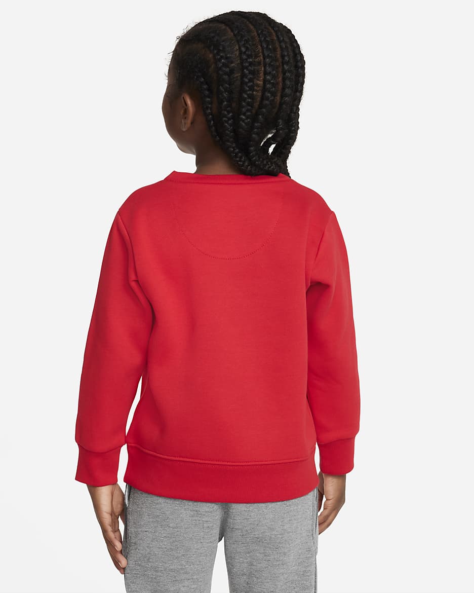 Sudadera de cuello redondo infantil Nike Just Do It Gifting Crewneck - Rojo universitario