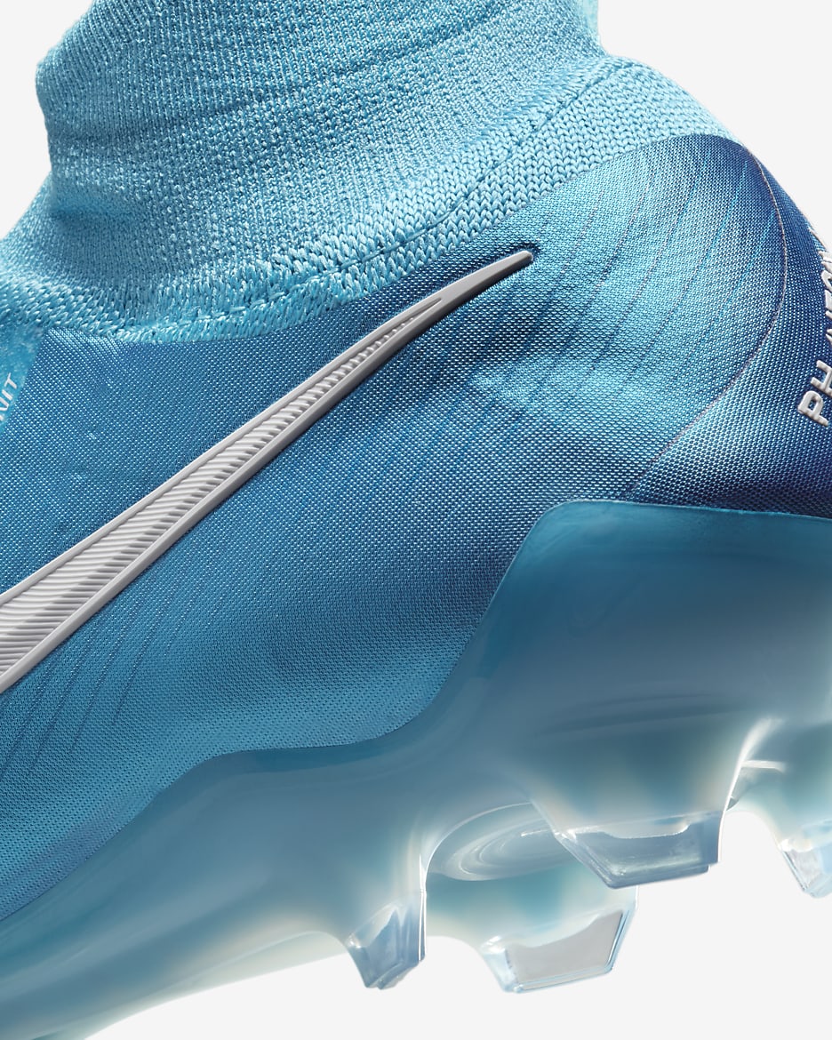 Nike Phantom Luna 2 Elite FG High-Top Football Boot - Blue Fury/White