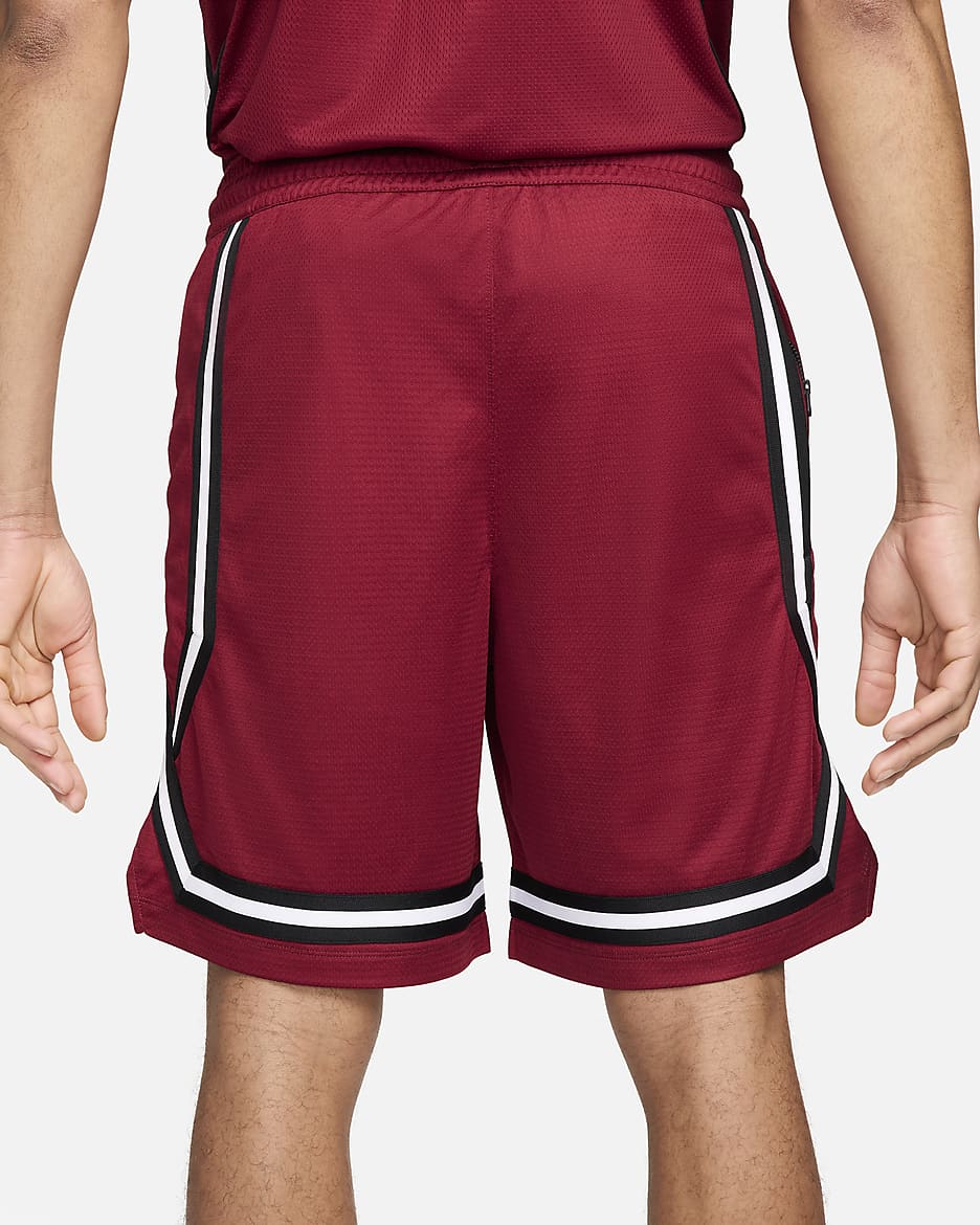 Nike DNA Crossover Dri-FIT basketbalshorts voor heren (21 cm) - Team Red/Zwart