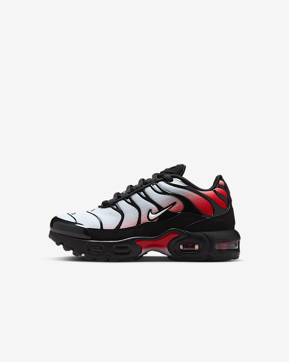 Chaussure Nike Air Max Plus pour enfant - Pure Platinum/University Red/Noir/Blanc