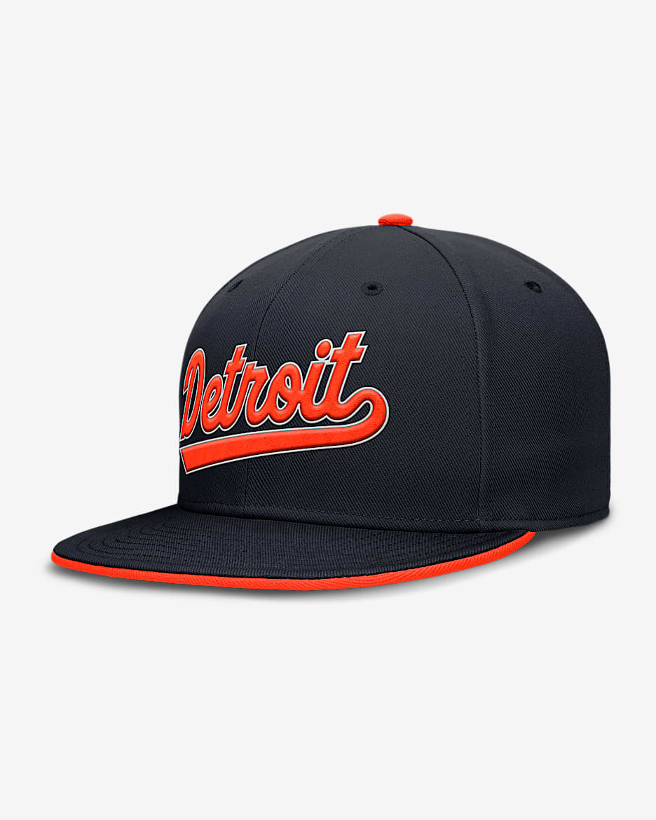 Gorra Nike Dri-FIT de la MLB ajustada para hombre Detroit Tigers True - Azul
