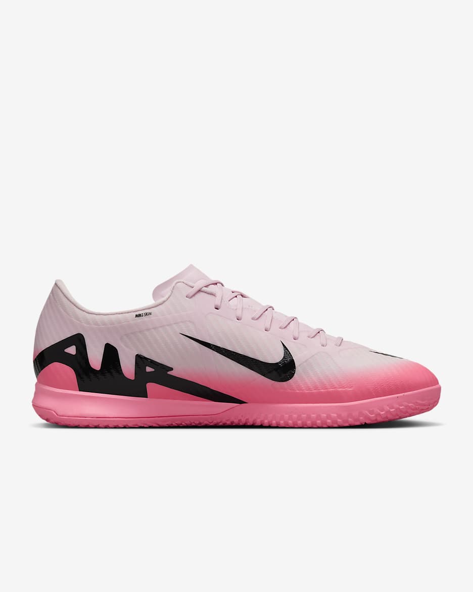 Nike Mercurial Vapor 15 Academy IC Low-Top Soccer Shoes - Pink Foam/Black