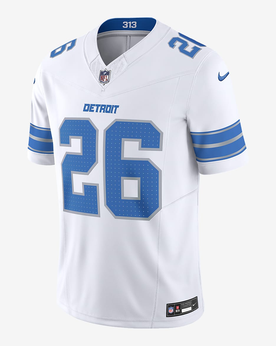 Jahmyr Gibbs Detroit Lions Men's Nike Dri-FIT NFL Limited Football Jersey - White