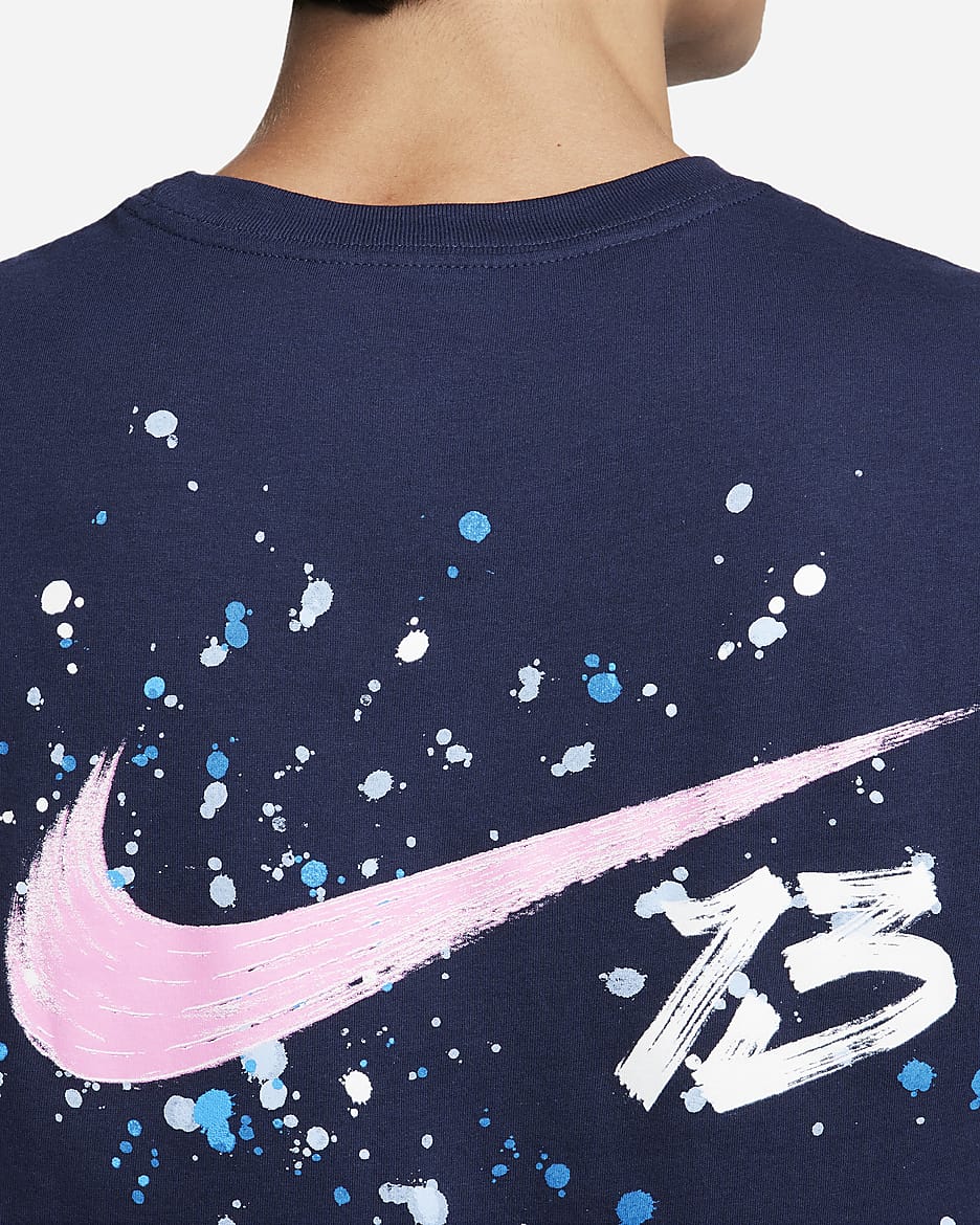 Playera de fútbol Nike para hombre Alex Morgan - Azul marino universitario