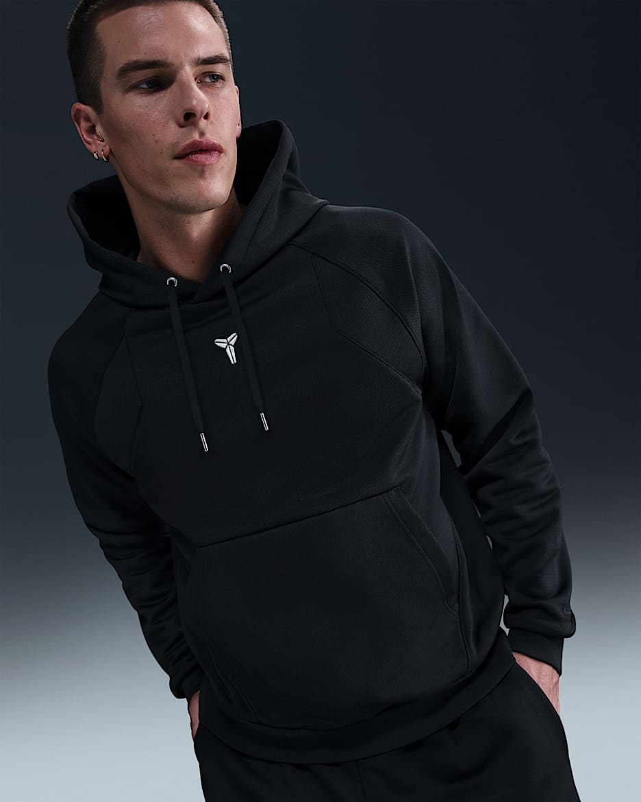 Sweat à capuche Therma-FIT Kobe - Noir/Noir/Blanc