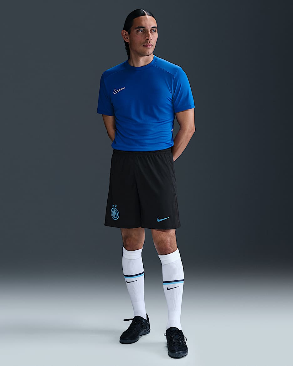 Primera equipación Stadium Inter de Milán 2025/26 Pantalón corto de fútbol Replica Nike Dri-FIT - Hombre - Negro/Chlorine Blue