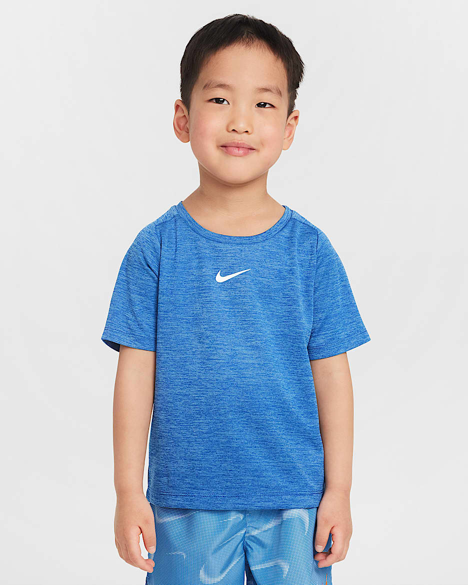 Nike Dri-FIT Toddler Multi Short Sleeve Top - Game Royal