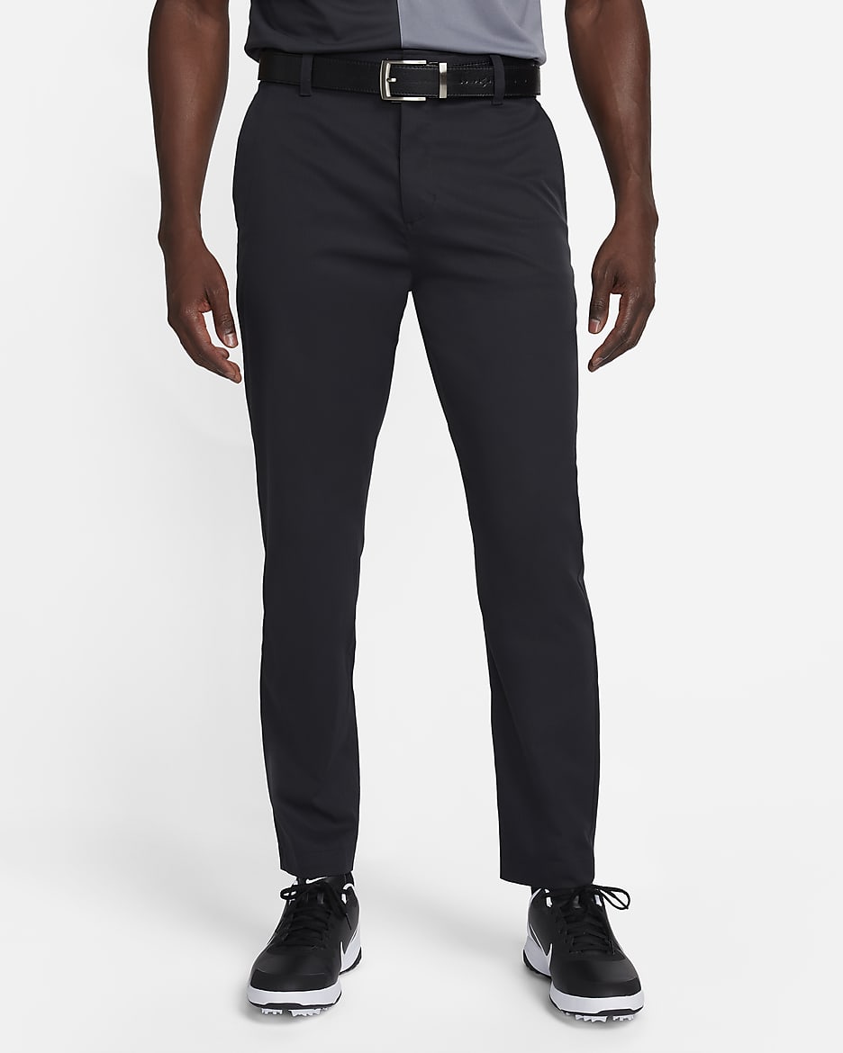 Nike Tour Repel Chino-Golfhose mit schmaler Passform für Herren - Schwarz/Schwarz