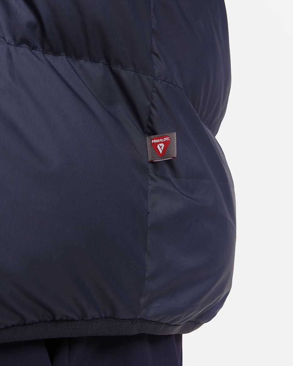 Doudoune à capuche Storm-FIT Nike Windrunner PrimaLoft® pour homme - Midnight Navy/Obsidian/Sail